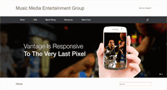 Desktop Screenshot of musicmediaentertainmentgroup.com