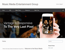 Tablet Screenshot of musicmediaentertainmentgroup.com